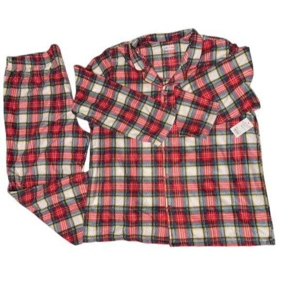 Jingle Bell Rock Notch Pajama Top & Pajama Bottoms Set 3XLT (3737) - Picture 4 of 6